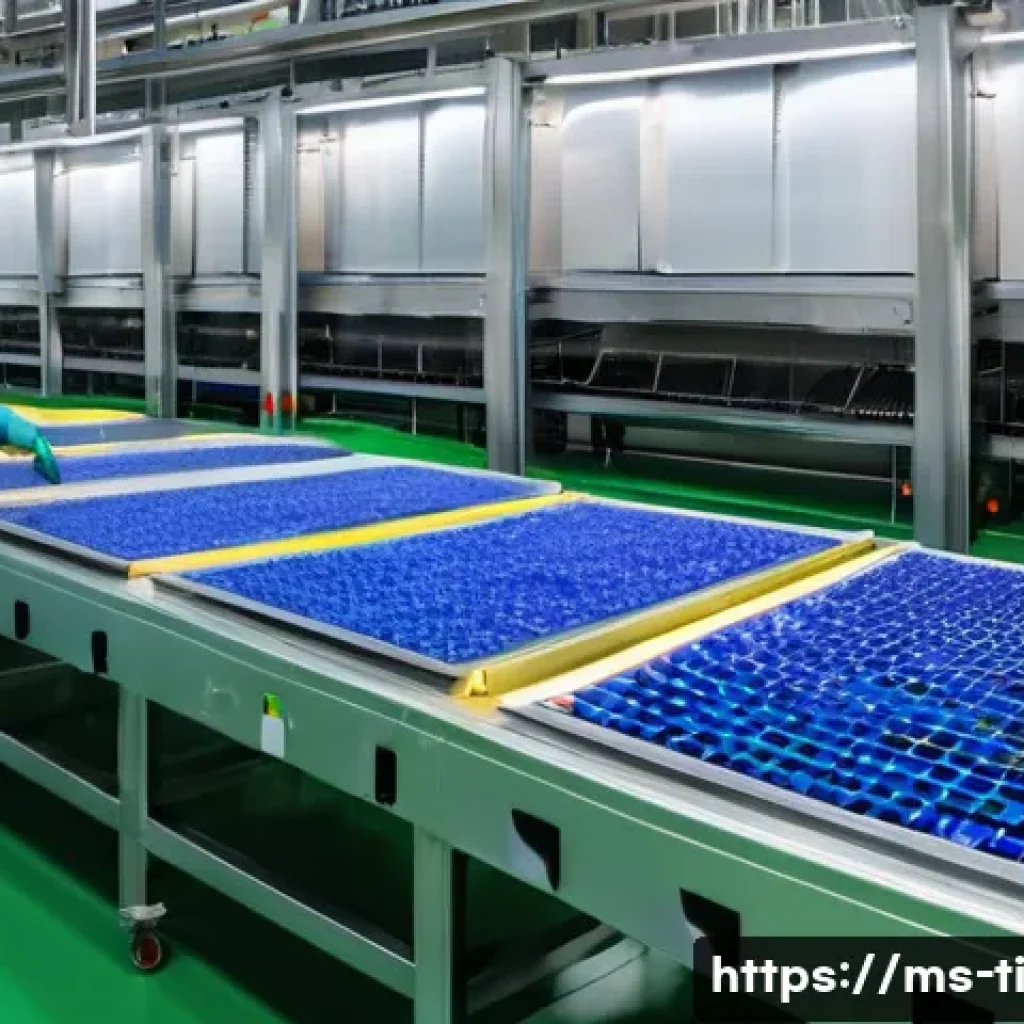 건조 식품 제조에 필요한 장비 소개 - A modern food drying factory interior in Malaysia featuring advanced hot air dryers and vacuum dryin...
