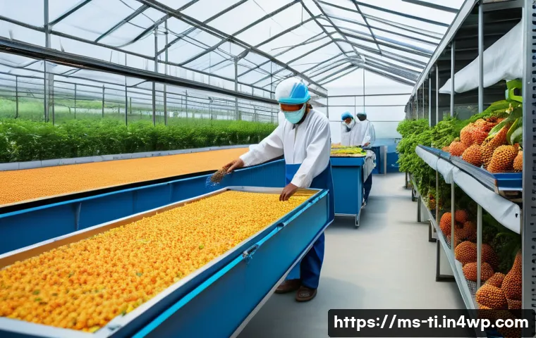 건조 식품 제조에 적합한 지역적 특성 - A modern food drying factory located in a sunny, rural Malaysian setting with low humidity and natur...