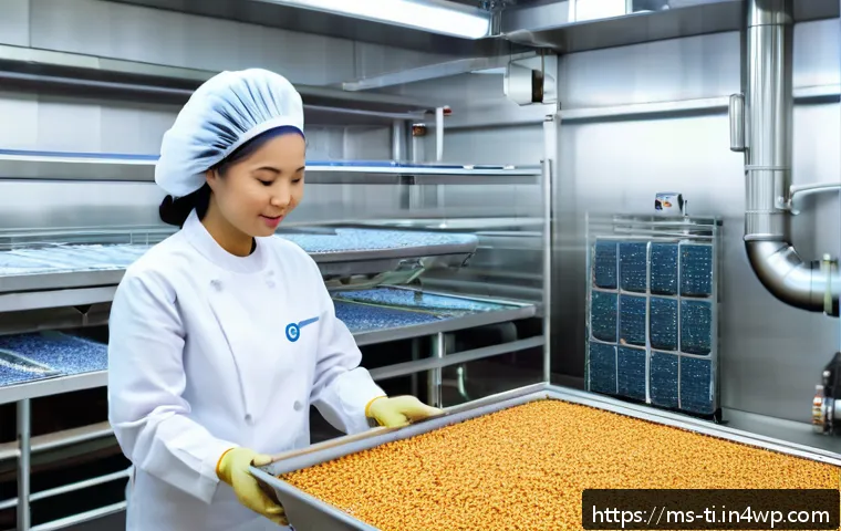 상업적 건조 식품 제조의 이점과 단점 - A modern Malaysian dry food manufacturing factory interior showcasing advanced freeze-drying and vac...